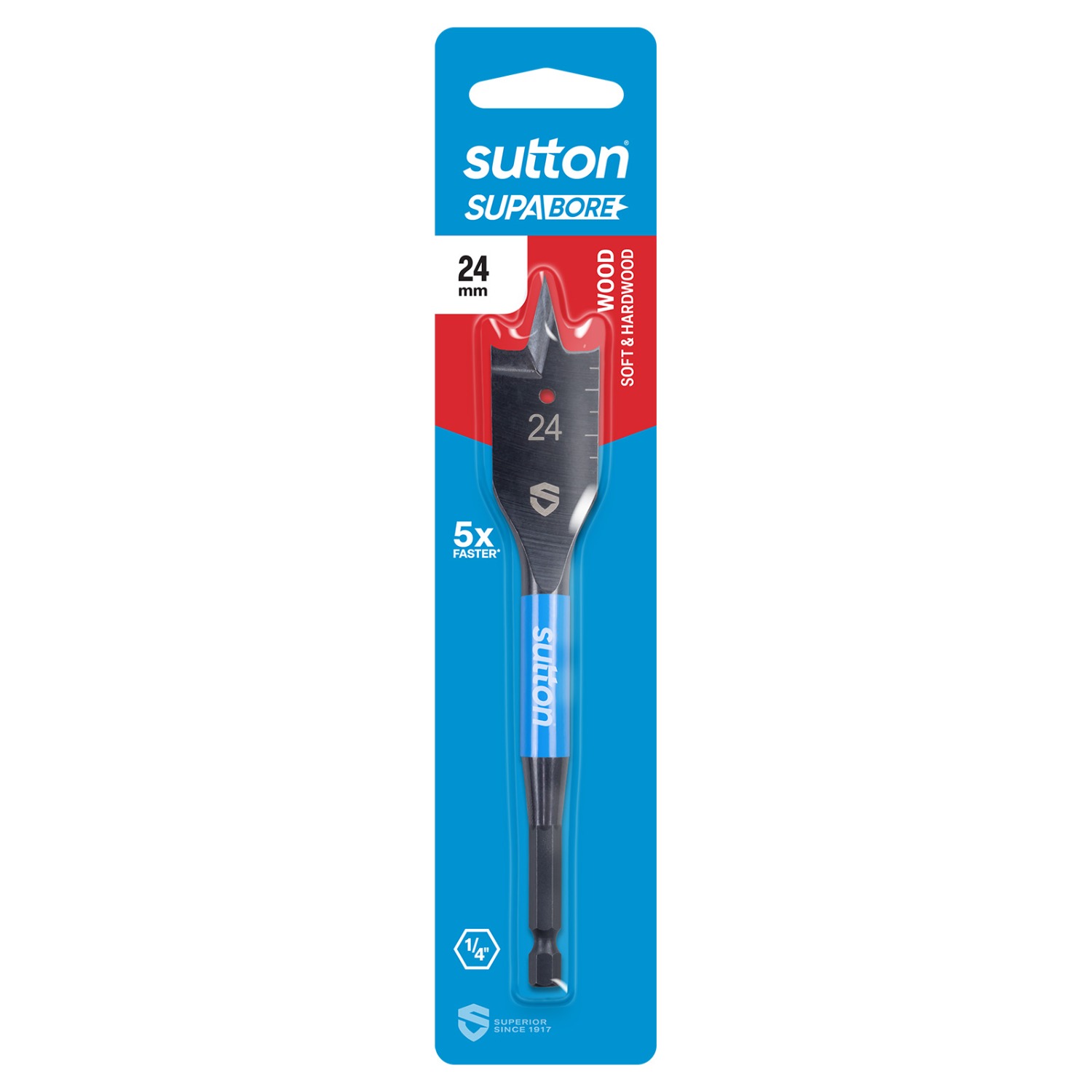 SupaBore - Spade Bits - Carded